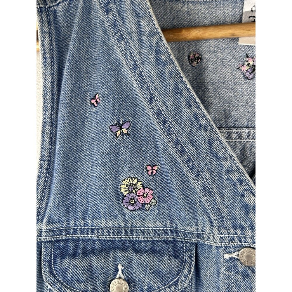 Vtg Winnie The Pooh And Friends Denim Vest Embroidered Front And Back Size M Y2k - Picture 4 of 9